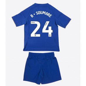 Leicester City Boubakary Soumare #24 Replica Home Stadium Kit for Kids 2025-26 Short Sleeve (+ pants)